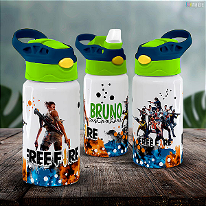 Squeeze Infantil Branco 500ml – Personalizado com Nome da Criança