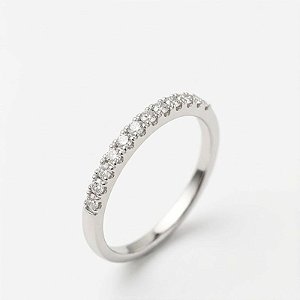 Anel prata 925 Moissanite - Banho de ródio