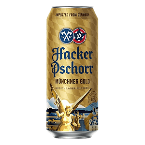 Cerveja Alemã Hacker-Pschorrl Muncher Gold Lata 500ml