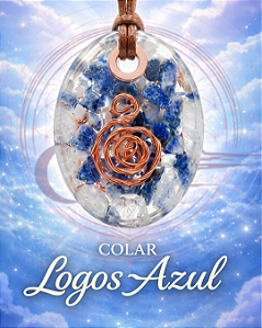 Colar Orgonite - Logos Azul