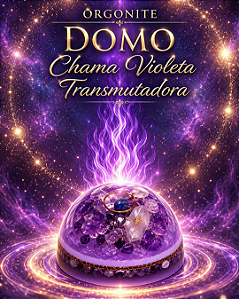 Orgonite Domo Chama Violeta Transmutadora