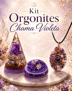 Kit Orgonite Chama Violeta
