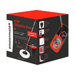 Balde e MOP Giratório Duo Powermaid 1un