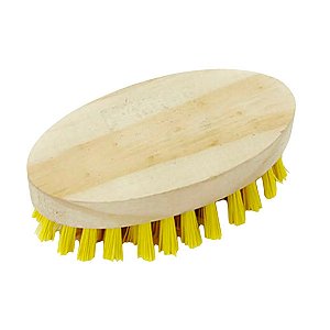 Escova Nylon Oval Base Madeira 1un