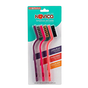 Kit Escovas de Limpeza Pesada Noviça 3un Ref.: BT275