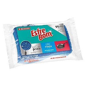 Esponja Antiaderente Não Risca Esfrebom Ref.: 456 1un