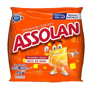 Esponja de Aço Assolan c/8un