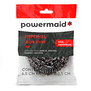 Esponja de Inox Powermaid 1un