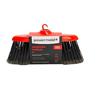 Vassoura Uso Interno Não Risca Powermaid