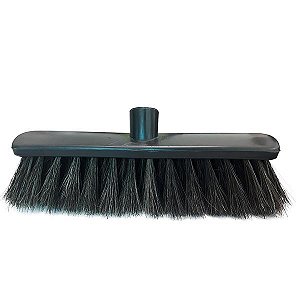 Vassoura Pelo Natural Base Plastica 30cm