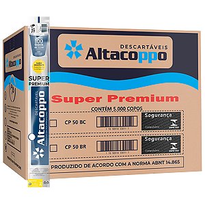 (CAIXA) Copo Descartavel Altacoppo 50ml Branco c/5.000un