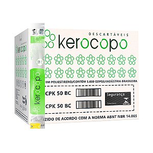 (CAIXA) Copo Descartavel Kerocopo 50ml Branco c/5.000un