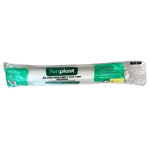 (PACOTE) Copo Descartavel Fonplast 50ml Branco c/100und