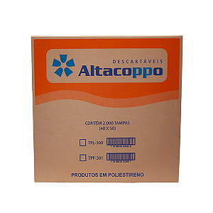 (CAIXA) Tampa para Copo Descartavel Altacoppo TPL 300 c/2000un