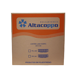 (CAIXA) Tampa para Copo Descartavel Altacoppo TPL 300 c/2000un