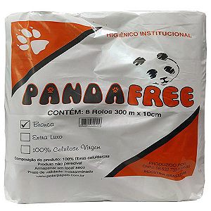 Papel Higiênico Rolão Bco Panda c/8 de 300m
