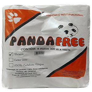 Papel Higiênico Rolão Bco Panda c/8 de 300m