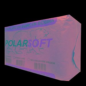Papel Toalha BOBINA Branca 20cm x 50m Polar Panda c/8 rolos