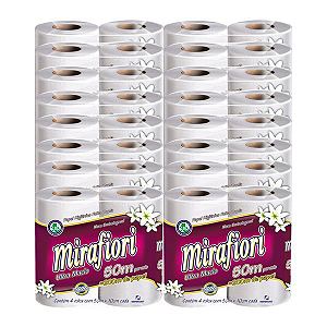 (FARDO) Papel Higiênico Folha Dupla Mirafiori 16x4 de 50m