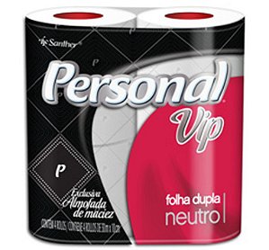 (PACOTE) Papel Higiênico Folha Dupla Personal VIP 4 de 30m