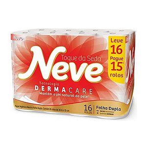 (PACOTE) Papel Higiênico Folha Dupla Neve c/16 de 30m