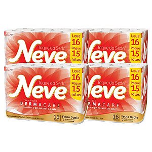 (FARDO) Papel Higiênico Folha Dupla Neve 4x16 de 30m