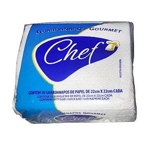 (PACOTE) Papel Guardanapo Chef Pequeno 50un