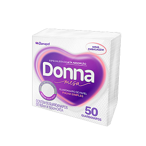 (PACOTE) Papel Guardanapo Donna Pequeno 50un