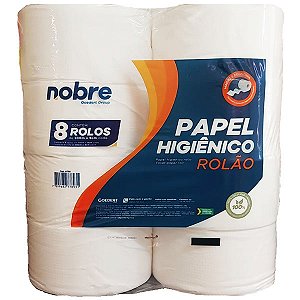 Papel Higiênico Rolão 100% CEL Nobre c/8 de 300m