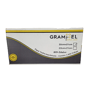 Papel Interfolhas 2D 100% CEL Grampel 4.800 folhas