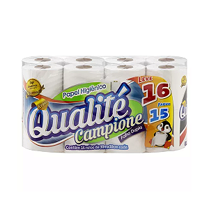(PACOTE) Papel Higiênico Qualite Folha Dupla c/16 de 30m