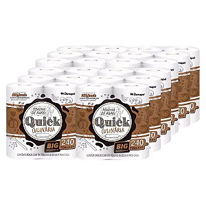 (FARDO) Papel Toalha Cozinha Quick BIG 240 Folhas c/12x2 rolos