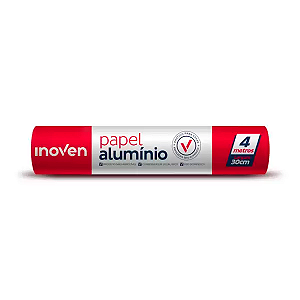 Papel Alumínio 30cmx4m Inoven 1 Rolo