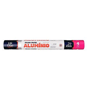 Papel Alumínio 45cmx4m LifeClean 1 Rolo