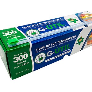 Filme de PVC com Trilho 28cmx300m Guarufilme 1un