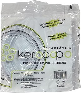 (PACOTE) Prato Descartável Raso Kerocopo PRK-21BC c/10un