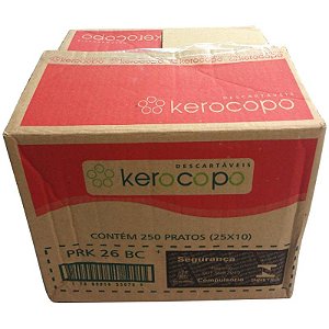 (CAIXA) Prato Descartável Kerocopo PRK-26BC c/250un