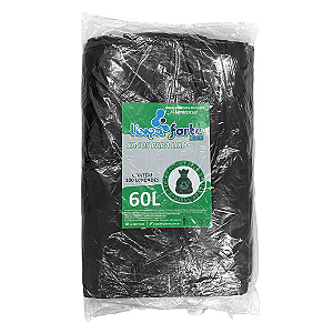 Saco para Lixo Preto 60 litros LIMPA FORTE BLUE c/100und