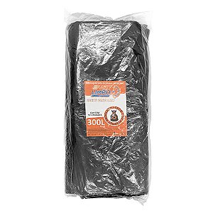 Saco para Lixo Preto 300 litros (0,10) FASTLIMPO c/50und