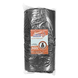 Saco para Lixo Preto 200 litros FASTLIMPO c/100und