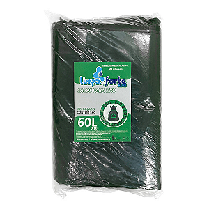 Saco para Lixo Preto 60 litros (0,10) REFORÇADO LIMPA FORTE BLUE c/5kg