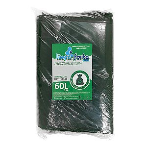 Saco para Lixo Preto 60 litros (0,10) REFORÇADO LIMPA FORTE BLUE c/5kg