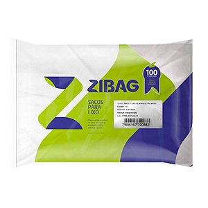 Saco para Lixo Branco 20L ZiBag c/100un