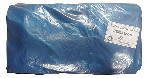 Saco para Lixo Azul 200 Litros FORTE 100un
