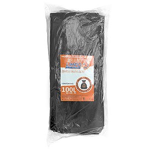 Saco para Lixo Preto 100 litros BL 92x100 FASTLIMPO P5 c/5Kg