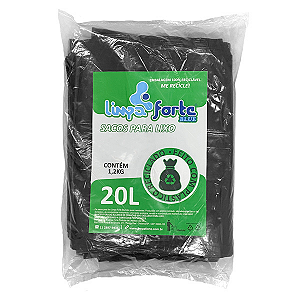 Saco para Lixo Preto 20 litros (0,06) LIMPA FORTE BLUE P1 c/1,2Kg