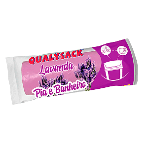 Saco para Lixo Perfumado Qualysack Lavanda Pia e Banheiro c/ 50un