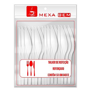 Faca Descartável para Refeição Mexa Bem c/50un