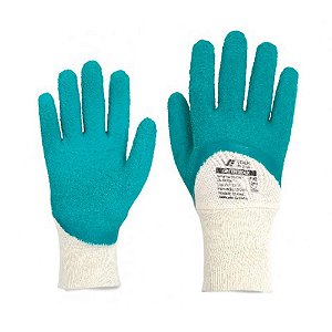 Luva Latex Reforçada c/ Algodão GreenVolk G - 1pr