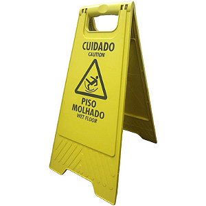 Cavalete Plástico Piso Molhado